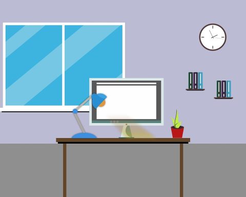 Windows-bureaublad met meerdere app-snelkoppelingen en icoontjes